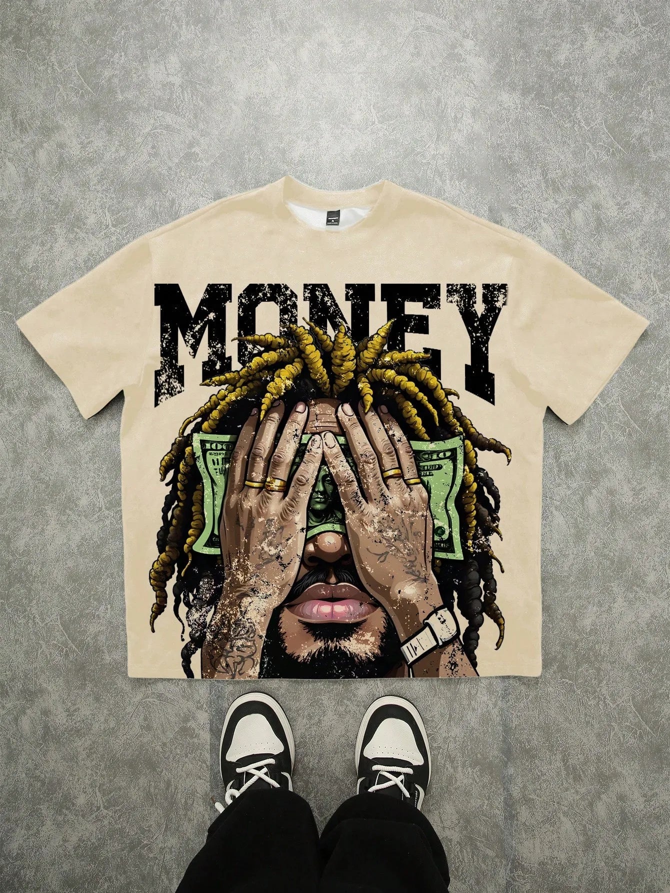 Men's Summer T-Shirt - Breathable Lightweight Polyester Tee With 3D Letter Print - ZOOMNSTORE