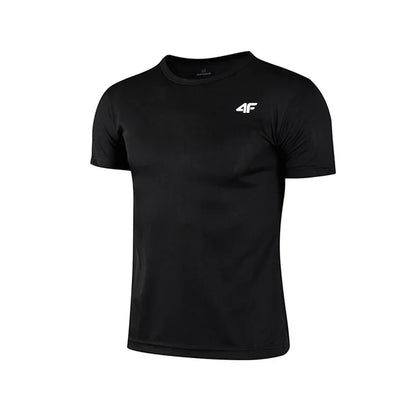 Mens Quick-Dry Training T-Shirt - Breathable Short Sleeve Gym Top - ZOOMNSTORE