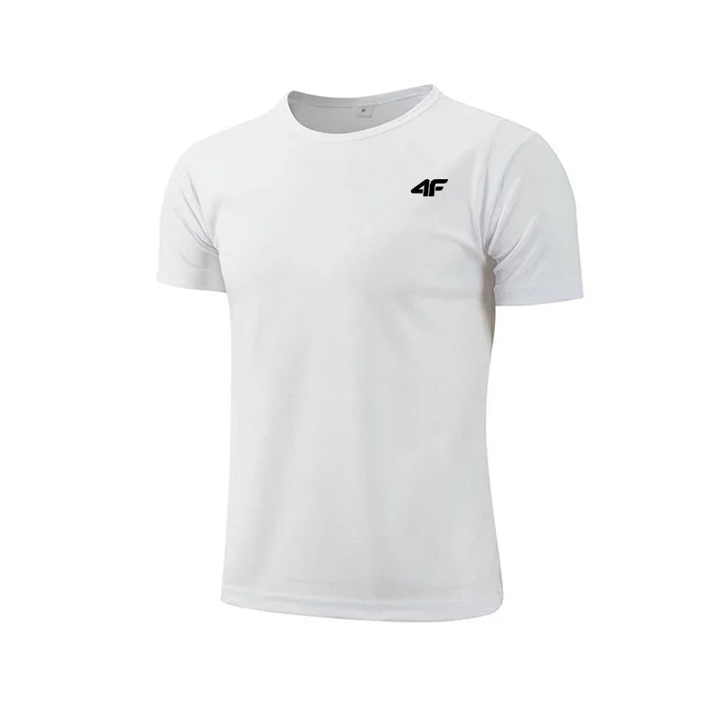 Mens Quick-Dry Training T-Shirt - Breathable Short Sleeve Gym Top - ZOOMNSTORE