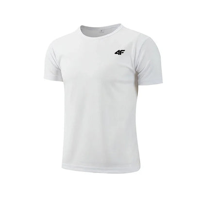 Mens Quick-Dry Training T-Shirt - Breathable Short Sleeve Gym Top - ZOOMNSTORE