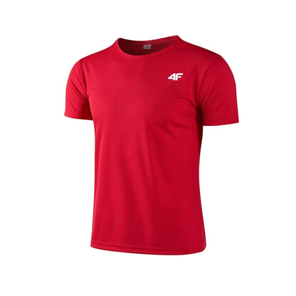 Mens Quick-Dry Training T-Shirt - Breathable Short Sleeve Gym Top - ZOOMNSTORE
