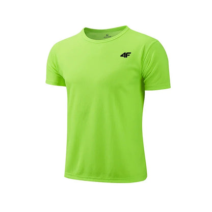 Mens Quick-Dry Training T-Shirt - Breathable Short Sleeve Gym Top - ZOOMNSTORE