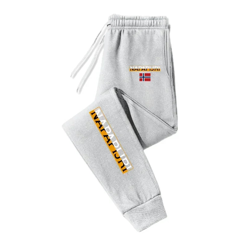 New Men's Sweatpants Spring Autumn Fleece Pants Sportswear Pants Casual Drawstring Pockets Trousers Oversize Sweatpants For Men - ZOOMNSTORE