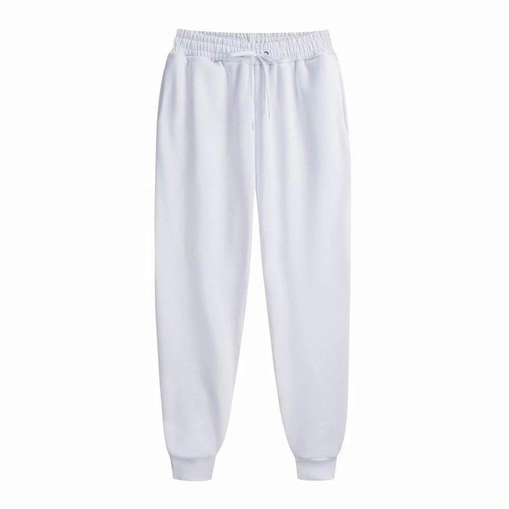 Men's Sweatpants Spring Autumn Fleece Pants Sport Long Pants Casual Drawstring Pockets Trousers Oversize Sweatpants For Men - ZOOMNSTORE