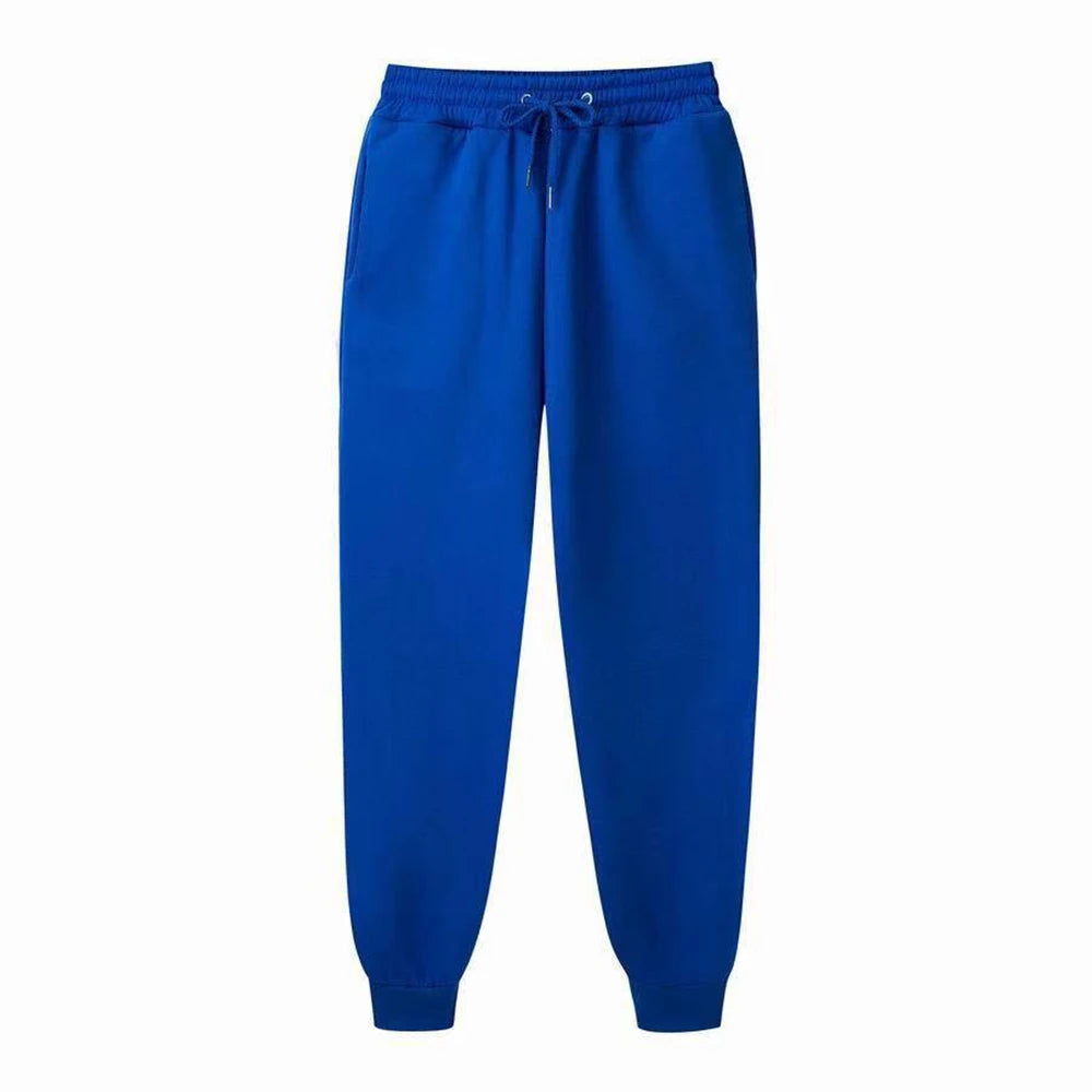 Men's Sweatpants Spring Autumn Fleece Pants Sport Long Pants Casual Drawstring Pockets Trousers Oversize Sweatpants For Men - ZOOMNSTORE