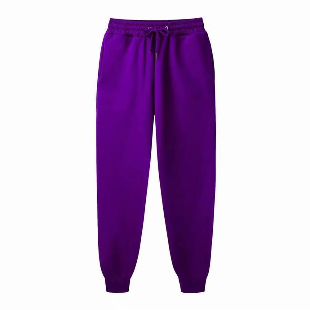 Men's Sweatpants Spring Autumn Fleece Pants Sport Long Pants Casual Drawstring Pockets Trousers Oversize Sweatpants For Men - ZOOMNSTORE