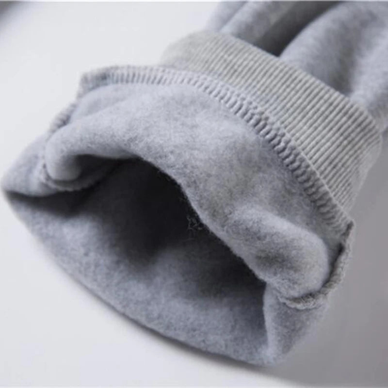 Men's Sweatpants Spring Autumn Fleece Pants Sport Long Pants Casual Drawstring Pockets Trousers Oversize Sweatpants For Men - ZOOMNSTORE