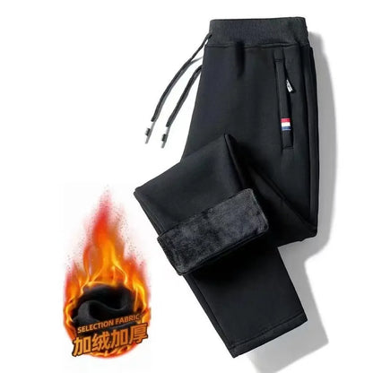 2024 Autumn Winter Plush Thickened Sports Pants for Men  Warm Casual Joggers Pants Loose Leggings for Men Sweatpants - ZOOMNSTORE