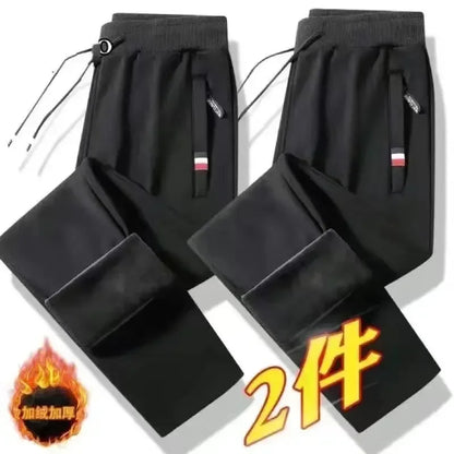 2024 Autumn Winter Plush Thickened Sports Pants for Men  Warm Casual Joggers Pants Loose Leggings for Men Sweatpants - ZOOMNSTORE