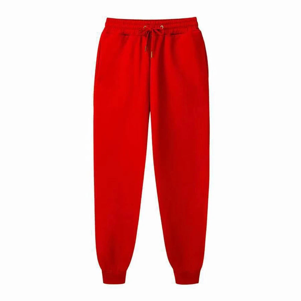 Men's Sweatpants Spring Autumn Fleece Pants Sport Long Pants Casual Drawstring Pockets Trousers Oversize Sweatpants For Men - ZOOMNSTORE