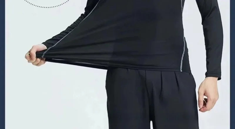 Men's Thermal Base Layer - Thickened Running Set With Quick Drying Sportswear - ZOOMNSTORE