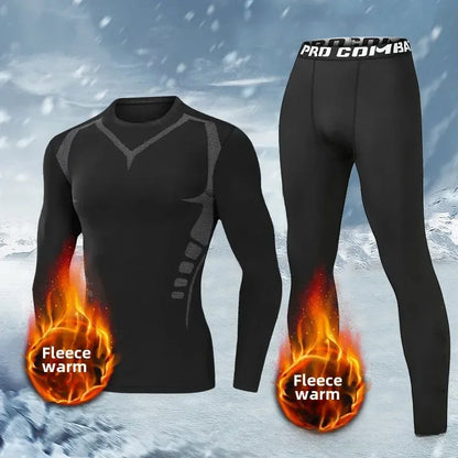 Men's Thermal Base Layer - Thickened Running Set With Quick Drying Sportswear - ZOOMNSTORE