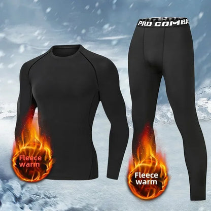 Men's Thermal Base Layer - Thickened Running Set With Quick Drying Sportswear - ZOOMNSTORE