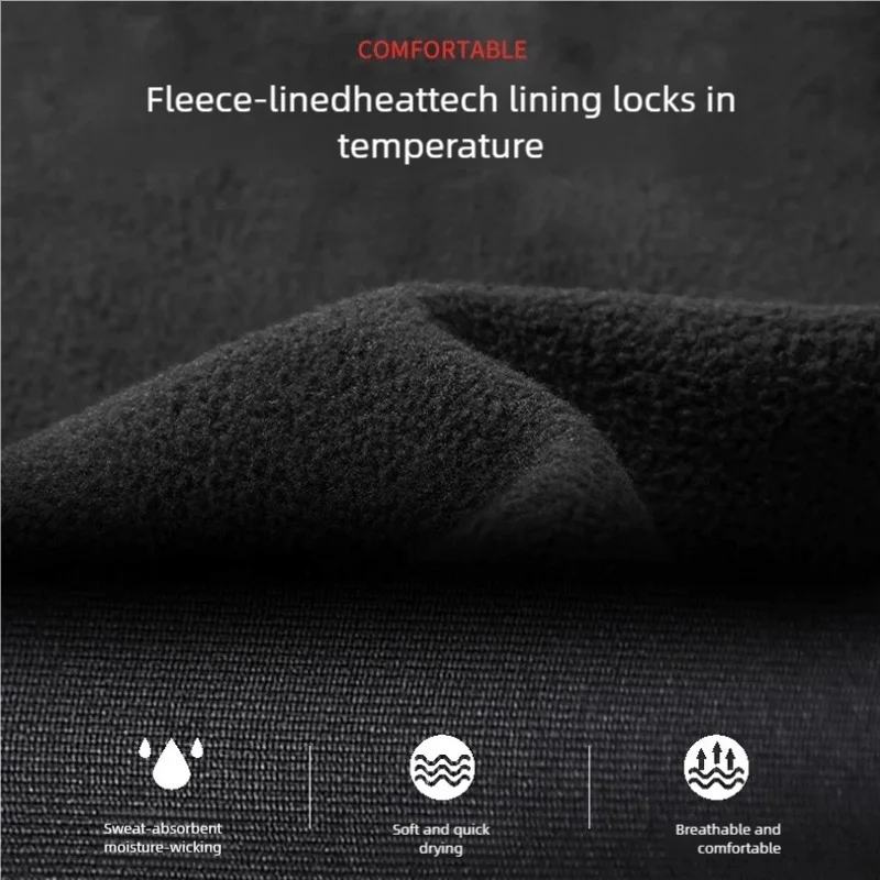 Men's Thermal T-Shirt - Long Sleeve High Neck Turtleneck | Breathable Winter Sportswear - ZOOMNSTORE