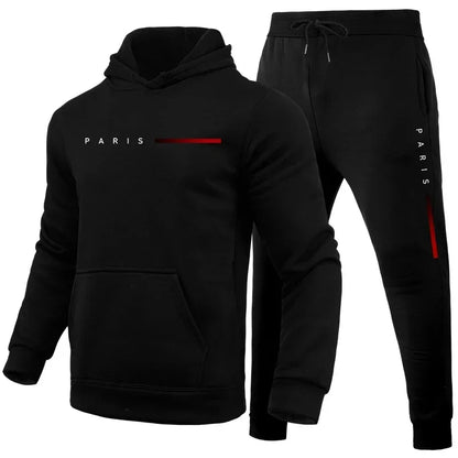 Men's Tracksuit - Hooded Sportswear & Sweatpants Men | Casual Jogging Suit, Zipper Closure - ZOOMNSTORE