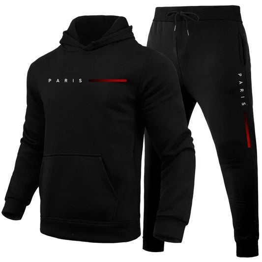 Men's Tracksuit - Hooded Sportswear & Sweatpants Men | Casual Jogging Suit, Zipper Closure - ZOOMNSTORE