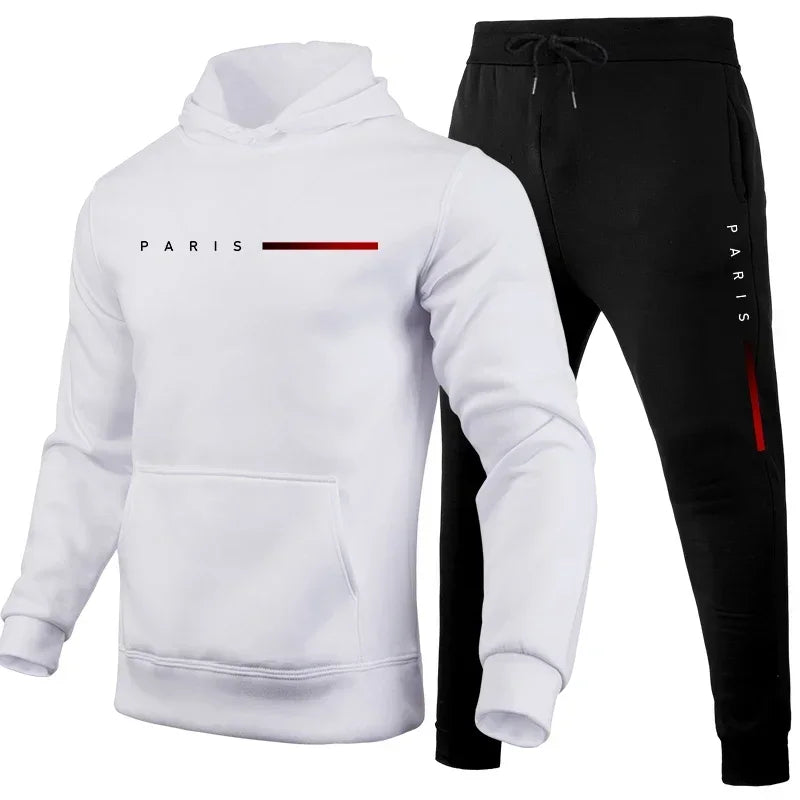 Men's Tracksuit - Hooded Sportswear & Sweatpants Men | Casual Jogging Suit, Zipper Closure - ZOOMNSTORE