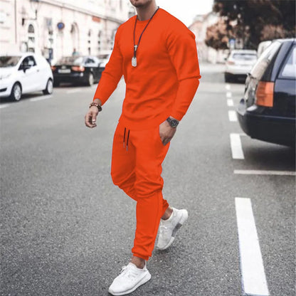 Men's Tracksuit Set – Casual Two Piece Sweatshirt & Sweatpants | Warm Athletic Jogger Suit - ZOOMNSTORE