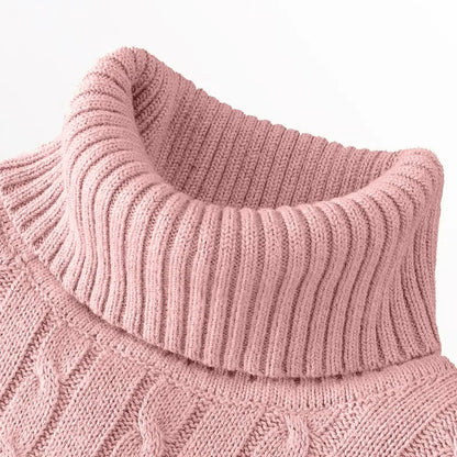 Autumn Men's Long Sleeve Knitted Sweaters Men's Slim Fit Turtleneck Sweater Casual Pullover Sweater Lightweight Ribbed Sweater - ZOOMNSTORE