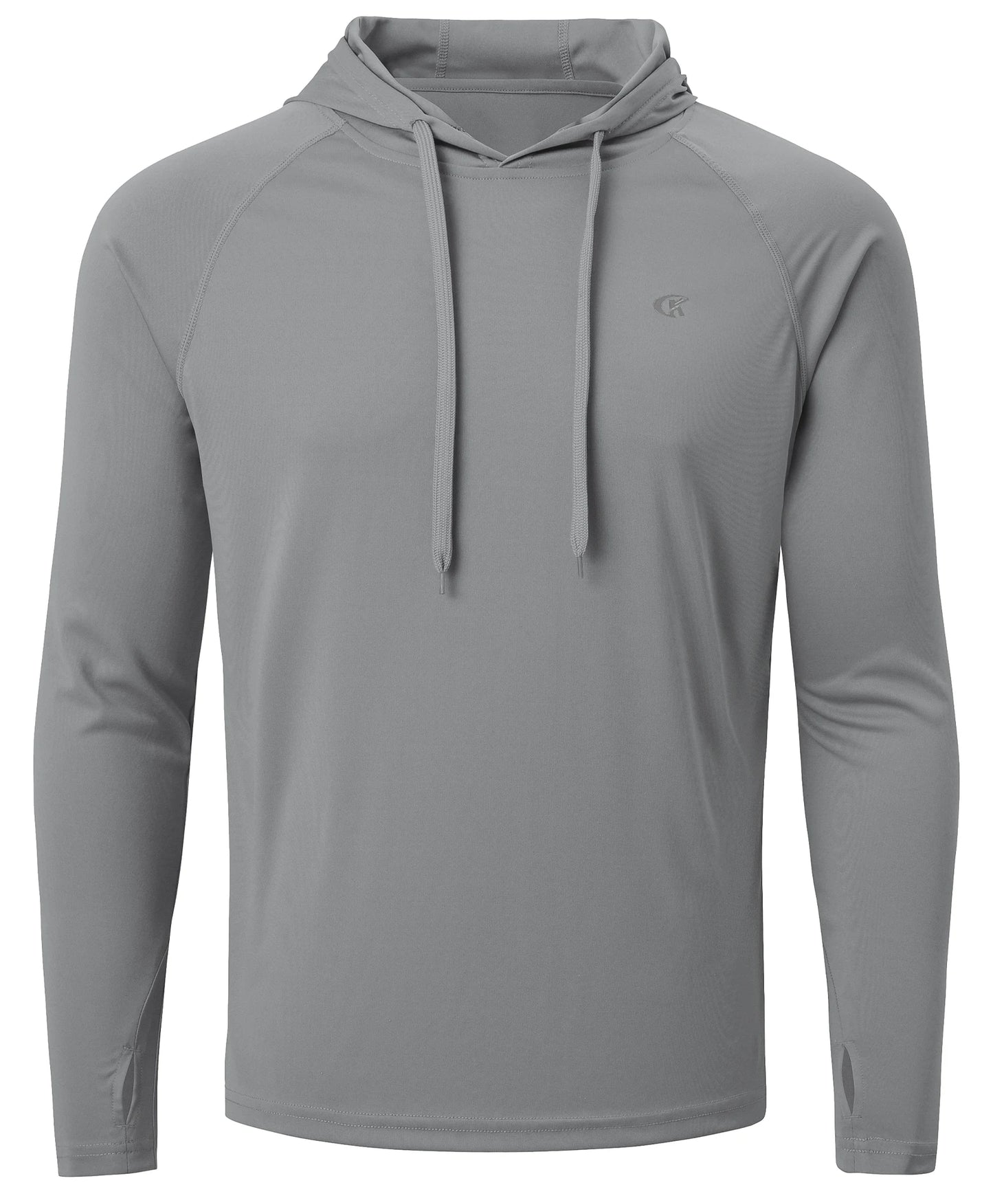 Mens UPF 50 Long Sleeve Hoodie - Quick Dry Lightweight Rash Guard for Outdoor Sports - ZOOMNSTORE