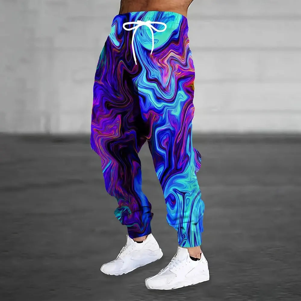 Men's Warm Sweatpants - Loose Fit Midweight Fleece Joggers With Drawstring & Pockets - ZOOMNSTORE