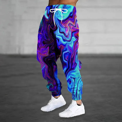 Men's Warm Sweatpants - Loose Fit Midweight Fleece Joggers With Drawstring & Pockets - ZOOMNSTORE