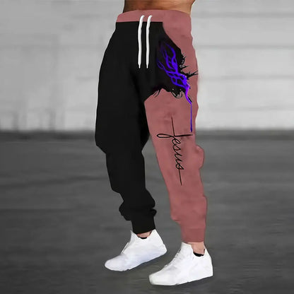 Men's Warm Sweatpants - Loose Fit Midweight Fleece Joggers With Drawstring & Pockets - ZOOMNSTORE