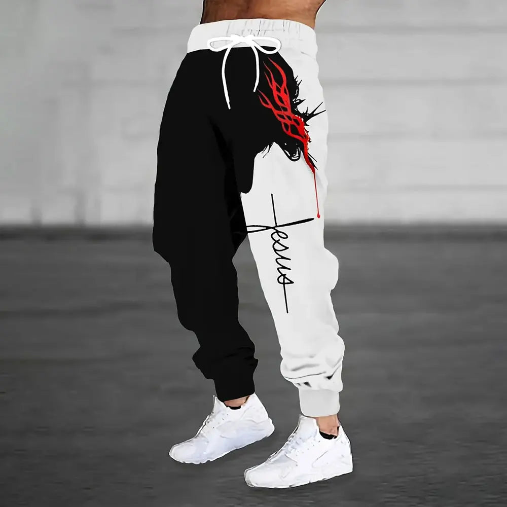 Men's Warm Sweatpants - Loose Fit Midweight Fleece Joggers With Drawstring & Pockets - ZOOMNSTORE