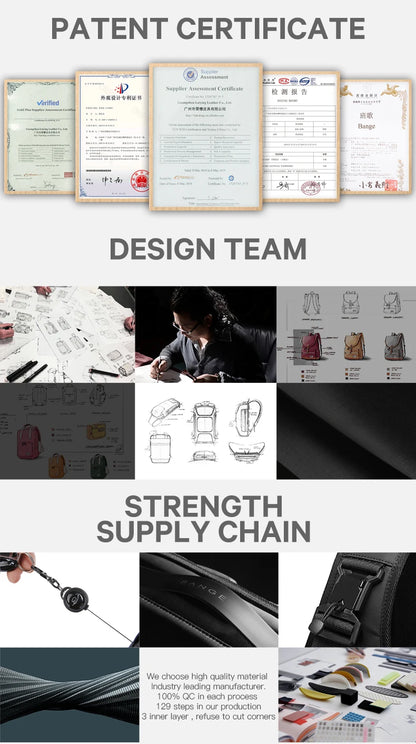 Waterproof Expandable Mens Laptop Backpack - 173 Large Capacity Travel Bag - ZOOMNSTORE