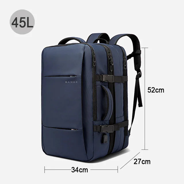 Waterproof Expandable Mens Laptop Backpack - 173 Large Capacity Travel Bag - ZOOMNSTORE