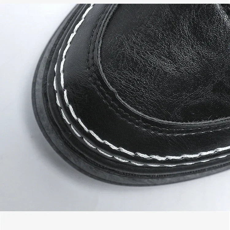 Men's Winter Boots - Outdoor Snow Boots With Plush Lining & Rubber Sole - ZOOMNSTORE