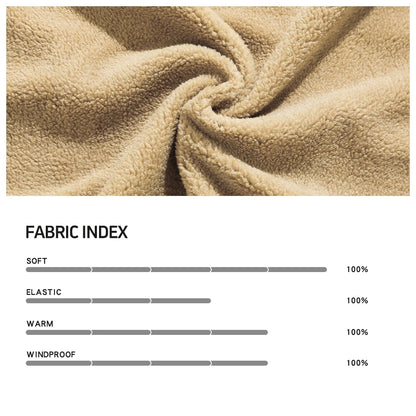 Men's Winter Jacket - Faux Shearling Coat | Windproof Warm Black Buttoned Parka - ZOOMNSTORE
