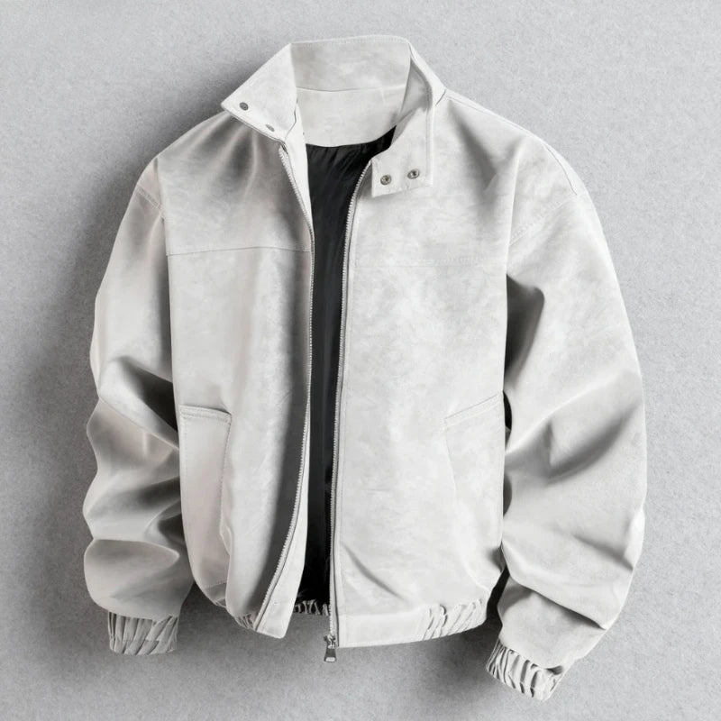 Men's Winter Jacket - Stand Up Collar Zipper Closure | Casual Outerwear Coat - ZOOMNSTORE