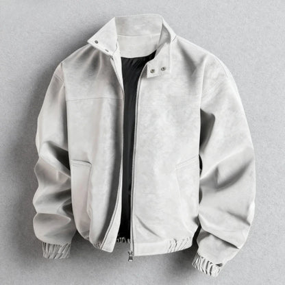 Men's Winter Jacket - Stand Up Collar Zipper Closure | Casual Outerwear Coat - ZOOMNSTORE
