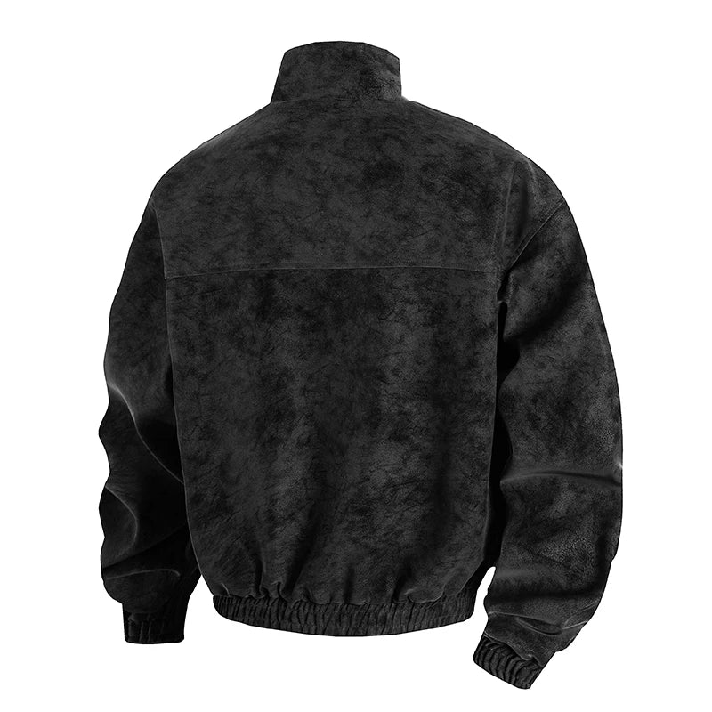 Men's Winter Jacket - Stand Up Collar Zipper Closure | Casual Outerwear Coat - ZOOMNSTORE