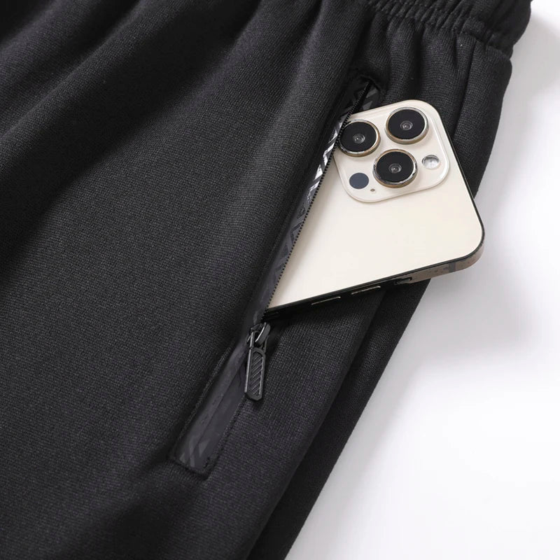 Men's Winter Sweatpants - Thermal Running Pants With Elastic Waist & Fleece Jogging Trousers - ZOOMNSTORE