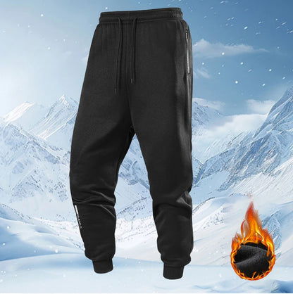 Men's Winter Sweatpants - Thermal Running Pants With Elastic Waist & Fleece Jogging Trousers - ZOOMNSTORE