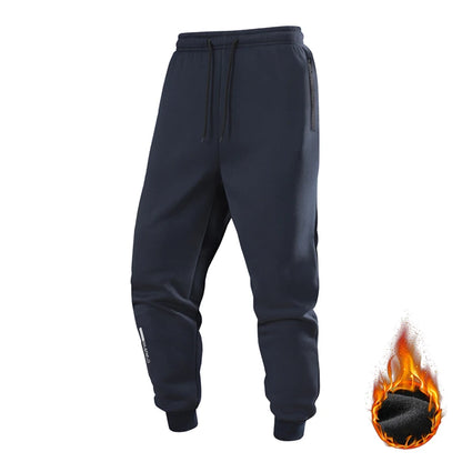 Men's Winter Sweatpants - Thermal Running Pants With Elastic Waist & Fleece Jogging Trousers - ZOOMNSTORE