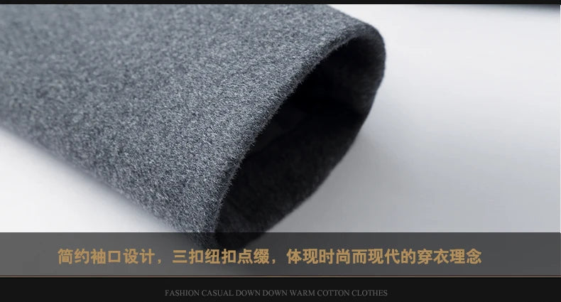 Men's Wool Coat - Thick Cotton Winter Trench Coat | Long Overcoat With Turn-Down Collar - ZOOMNSTORE