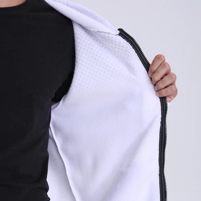 Mens Polka Dot Zip Up Hoodie - Casual Slim Fit Sweatshirt for Spring  Autumn - ZOOMNSTORE