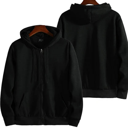 Men's Zipper Hoodie - Casual Long Sleeve Hooded Sweatshirt | Autumn Winter Cotton Blend - ZOOMNSTORE