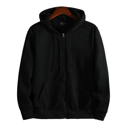 Men's Zipper Hoodie - Casual Long Sleeve Hooded Sweatshirt | Autumn Winter Cotton Blend - ZOOMNSTORE
