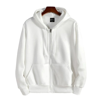 Men's Zipper Hoodie - Casual Long Sleeve Hooded Sweatshirt | Autumn Winter Cotton Blend - ZOOMNSTORE