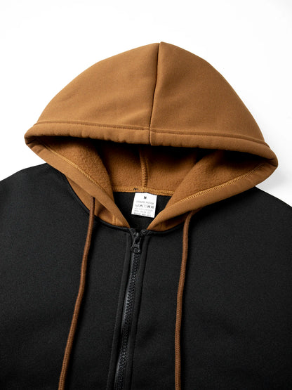 Men's Zipper Hoodies - Casual Hooded Jacket With Multi Pockets | Lightweight Polyester - ZOOMNSTORE
