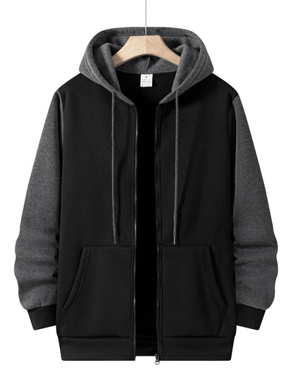 Men's Zipper Hoodies - Casual Hooded Jacket With Multi Pockets | Lightweight Polyester - ZOOMNSTORE