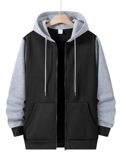 Men's Zipper Hoodies - Casual Hooded Jacket With Multi Pockets | Lightweight Polyester - ZOOMNSTORE