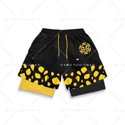 Mens 2-in-1 Sports Shorts - Quick-Drying Breathable Gym  Jogging Pants - ZOOMNSTORE