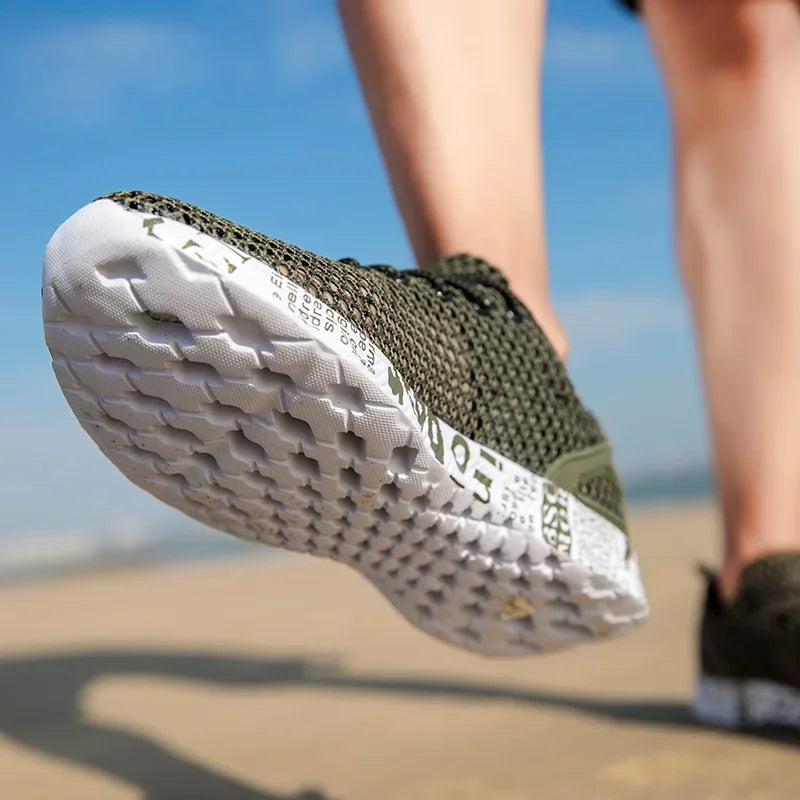Mens Aqua Mesh Sneakers - High-Quality Summer Casual Water Shoes - ZOOMNSTORE