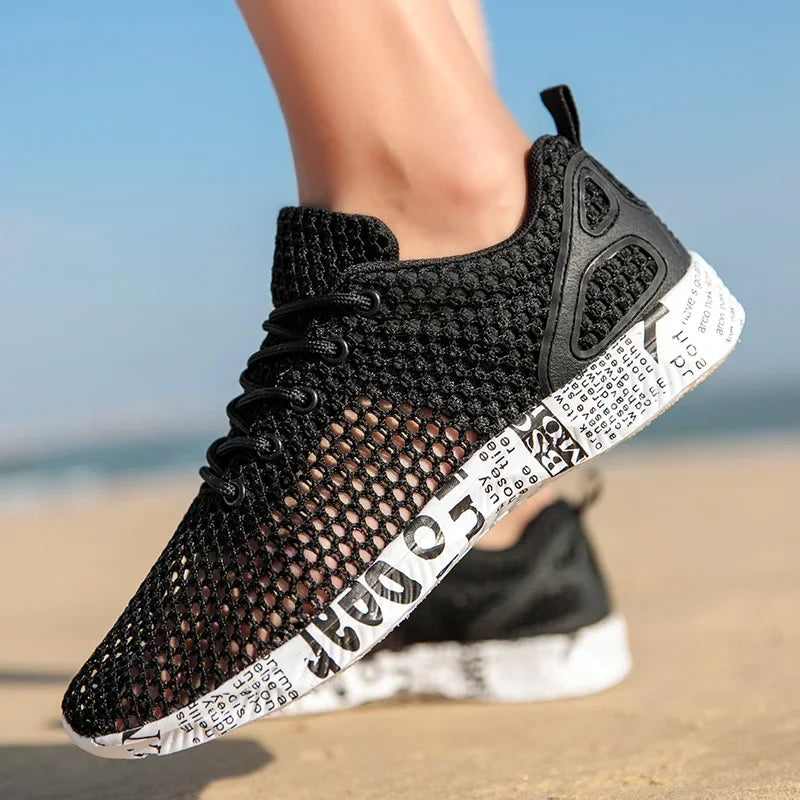 Mens Aqua Mesh Sneakers - High-Quality Summer Casual Water Shoes - ZOOMNSTORE