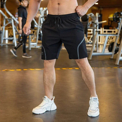Mens Beach Shorts - Fitness Joggers with Zip Pockets - ZOOMNSTORE